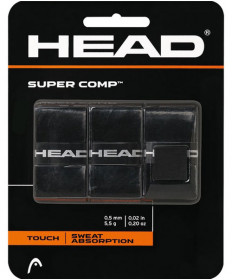 Head Supercomp Overgrips 3 Pack Black 285088-BK