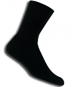 Thorlo TX Crew Tennis Socks Black, size 13 TX13-552