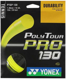 Yonex PolyTour Pro 16 1.30mm String- Yellow PTGP130