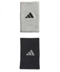 Adidas Interval Large Reversible 2.0 Wristbands- Black-Grey 5157214