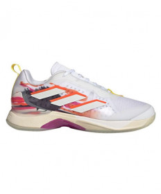 Adidas Avacourt Women's Tennis Shoe White/Purple/Yellow GV9616
