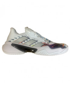 Adidas Barricade Women's Tennis Shoe White/Rainbow/Purple GW3817