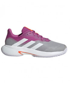 Adidas Courtjam Control Women's Tennis Shoe Purpl/Grey/Wht