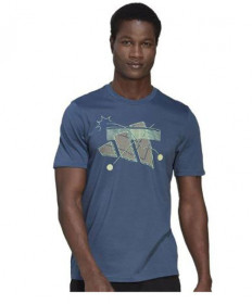 Adidas Men's Tennis Category Graphic Tee- Wonder Steel HG2038