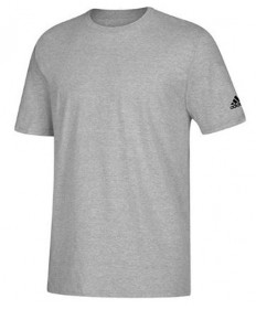 Adidas Men's Short Sleeve Logo Tee-Grey L60187