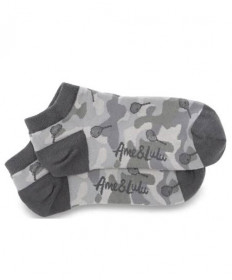 Ame & LuLu Meet Your Match Socks- Grey Camo socks197