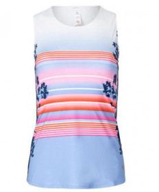 Cross Court Corfu Print Tank-White 8408-0110