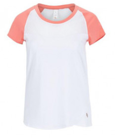 Cross Court Tamarin Cap Sleeve Top-White 8474-0110