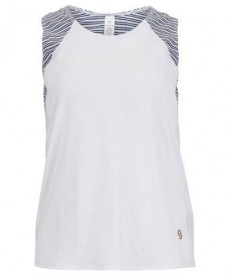 Cross Court Freeport Tank Top- White 8483-0110