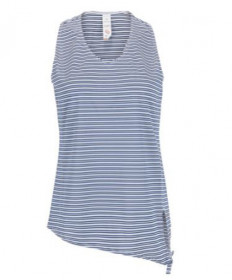 Cross Court Freeport Striped Tie Tank Top- Indigo 8484-0110