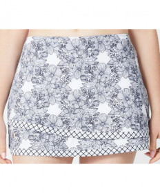 Cross Court Manhattan Tiered Print Skirt-Print 8640-1000