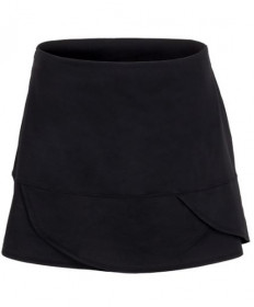 Cross Court Manhattan Scallop Skirt-Black 8641-1000