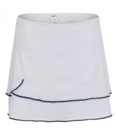 Cross Court Freeport Tiered Skirt-White 8657-0110