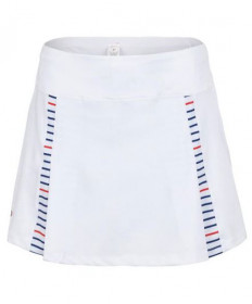 Cross Court Capri A-Line Skirt-White 8662-0110
