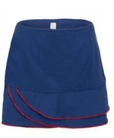 Cross Court Capri Wrap Skirt-Indigo 8663-8068