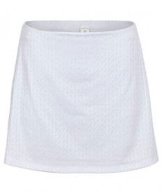 Cross Court Capri Textured Skirt-White 8664-0110
