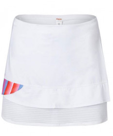 Cross Court Corfu Layered Skirt-White 8667-0110