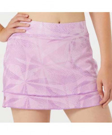 Cross Court Hyacinth Tier Skirt-Lilac Print 8688-3023