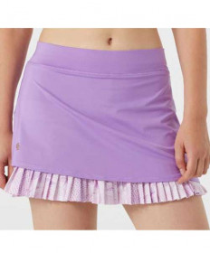 Cross Court Hyacinth Bottom Pleat Skirt- 8690-3131