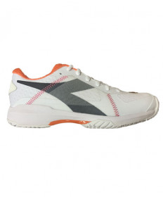 Diadora Trofeo AG PKL Pickleball Shoe Women's White/Black/Orange 178983-C9804