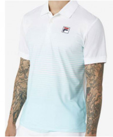 Fila Men's Legends Ombre Stripe Polo-White TM036835-100