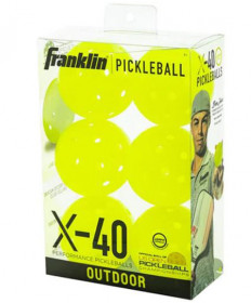 Franklin X-40 Outdoor Pickleball 6 pack- Yellow 52960
