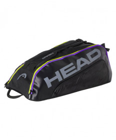 Head Tour Team 9 Racquet Supercombi Bag Black/Yellow/Purple 283171-BKMX