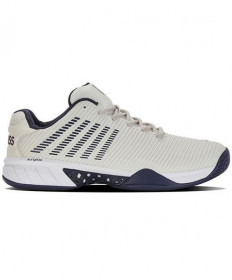 K-Swiss Hypercourt Express 2 2E Width Men's Shoe- Gray-White-Peacoat 06806-090