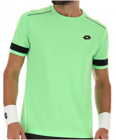 Lotto Men's Superrapida Pickleball V Tee- Green Apple Neon 215508-1CR
