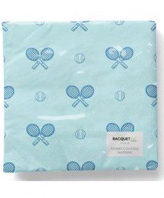 Racquet Inc. Tennis Cocktail Napkins (20 pack) - Clear Skies Blue RITG196
