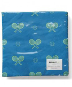 Racquet Inc. Tennis Cocktail Napkins (20 pack) - Night Match Blue RITG197