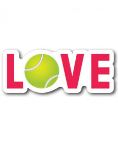 Racquet Inc. Tennis Love Magnet-Pink RITG221