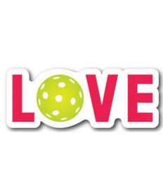 Racquet Inc. Pickleball Love Magnet- Pink RITG222