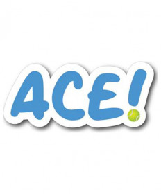 Racquet Inc. Tennis Ace Magnet- Bue RITG223