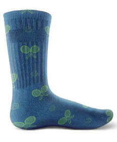 Racquet Inc. Men's Tennis Dress Socks-Night Match Blue RITG238