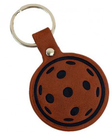 Racquet Inc. Leather Pickleball  Keychain-  RITG258
