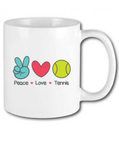 Racquet Inc Peace- Love- Tennis Mug RITG259