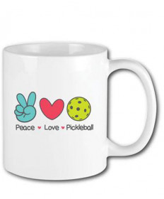 Racquet Inc Peace- Love- Pickleball Mug RITG260