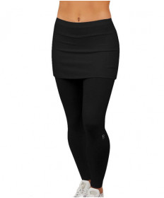 Sofibella Warmer Skort Legging- Black-1708-BLK