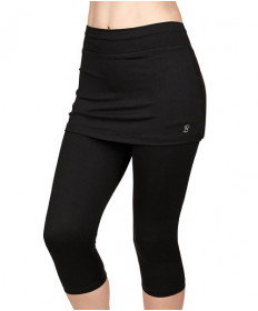 Sofibella Abaza Skort Capri- Black-7011-BLK