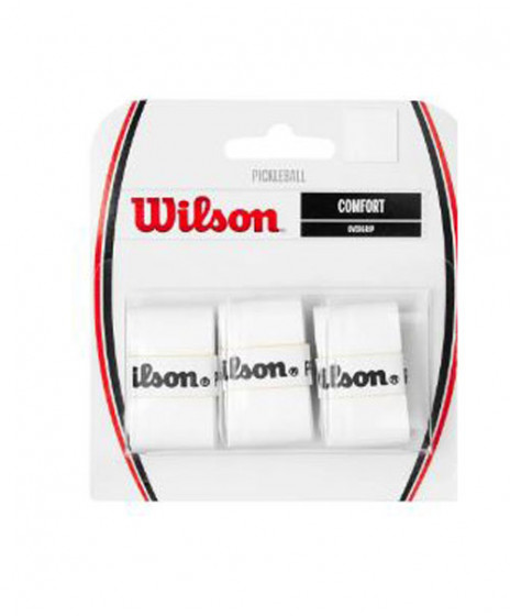 Wilson - WRZ4014WH - COMFORT Tennis Pro Racquet Pack of 3 Overgrip - White